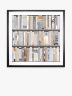 Sabrina Roscino - The Library Framed, Glazed Print & Mount, 90 x 90cm ...