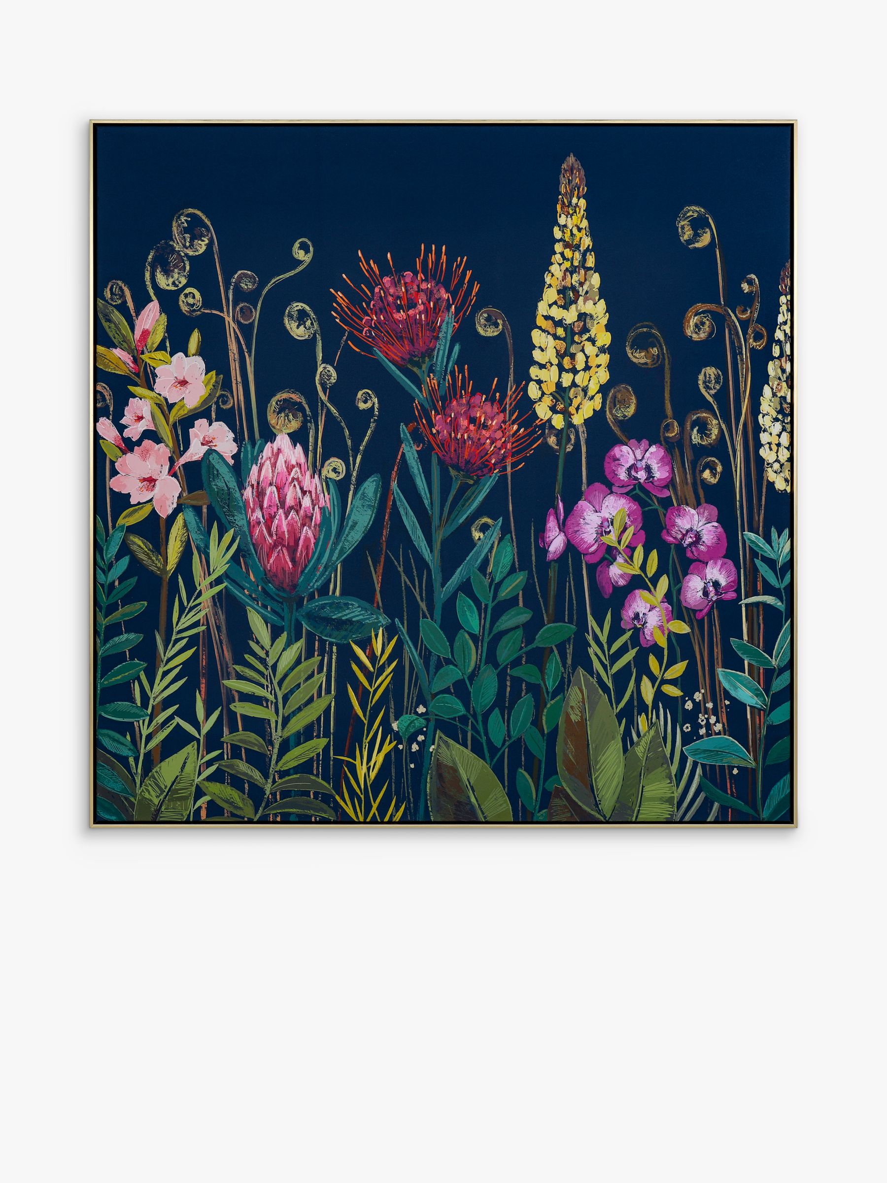 Sabrina Roscino - Rainforest Depths Framed Canvas, 82 x 82cm, Multi