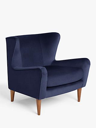 Keats Range, John Lewis & Partners + Swoon Keats Wingback Armchair, Broadgate Blue Wool
