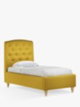 John Lewis Rouen Child Compliant Upholstered Bed Frame, Single, Brushed Tweed Mustard