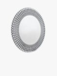 Gallery Direct Crystal Frame Decorative Round Wall Mirror, 90cm