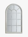 Gallery Direct Wooden Wall-Mounted Window Mirror, 140 x 80cm, White