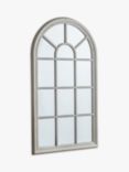 Gallery Direct Wooden Wall-Mounted Window Mirror, 140 x 80cm, White