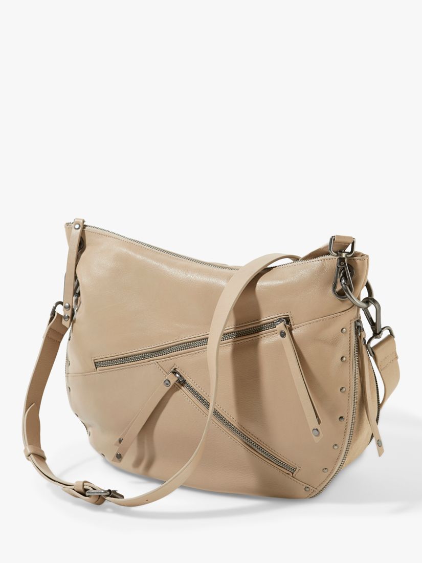 Mint Velvet Winnie Leather Shoulder Bag, Camel