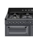 Smeg Victoria TR103 Dual Fuel Range Cooker, 100cm Wide, Slate Grey