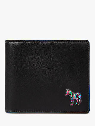 PS Paul Smith Zebra Bifold Leather Wallet, Black