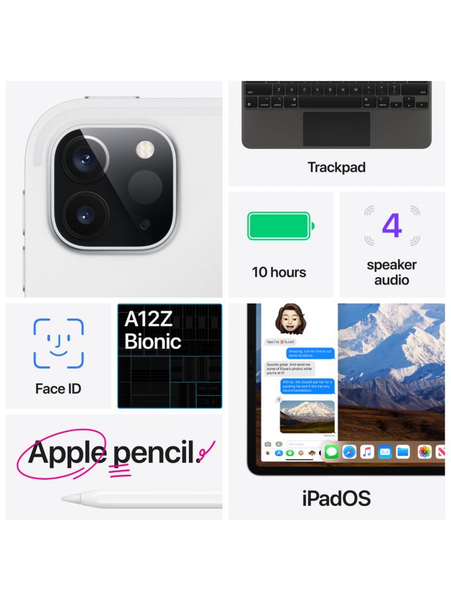 2020 Apple iPad Pro 11", A12Z Bionic, iOS, Wi-Fi & Cellular, 1TB, Space Grey
