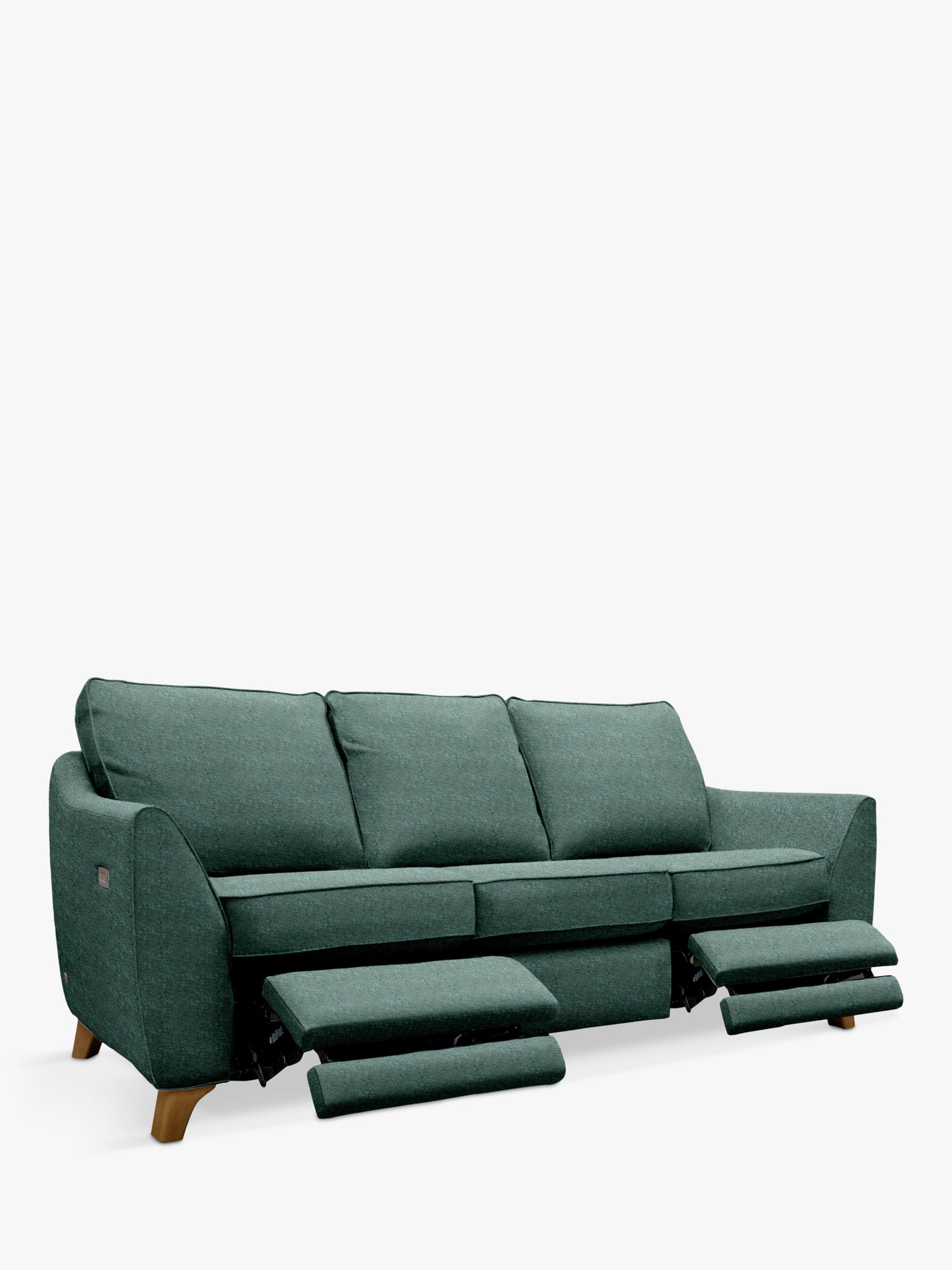 Photo of G plan vintage the sixty eight large 3 seater sofa with double footrest mechanism