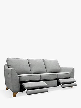 The Sixty Eight Range, G Plan Vintage The Sixty Eight Large 3 Seater Sofa with Double Footrest Mechanism, Sorren Grey