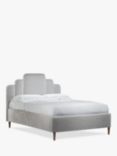 John Lewis Boutique Upholstered Bed Frame, Double, Deep Velvet Steel