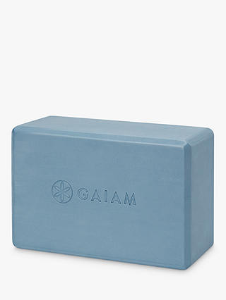 Gaiam Printed Yoga Block, Blue Shadow Point