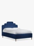 John Lewis Boutique Upholstered Bed Frame, Double, Deep Velvet Royal Blue