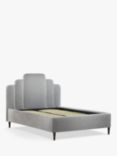 John Lewis Boutique Upholstered Bed Frame, King Size, Deep Velvet Steel