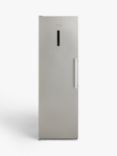 John Lewis & Partners JLCABFZ185 Freestanding Freezer, Stainless Steel