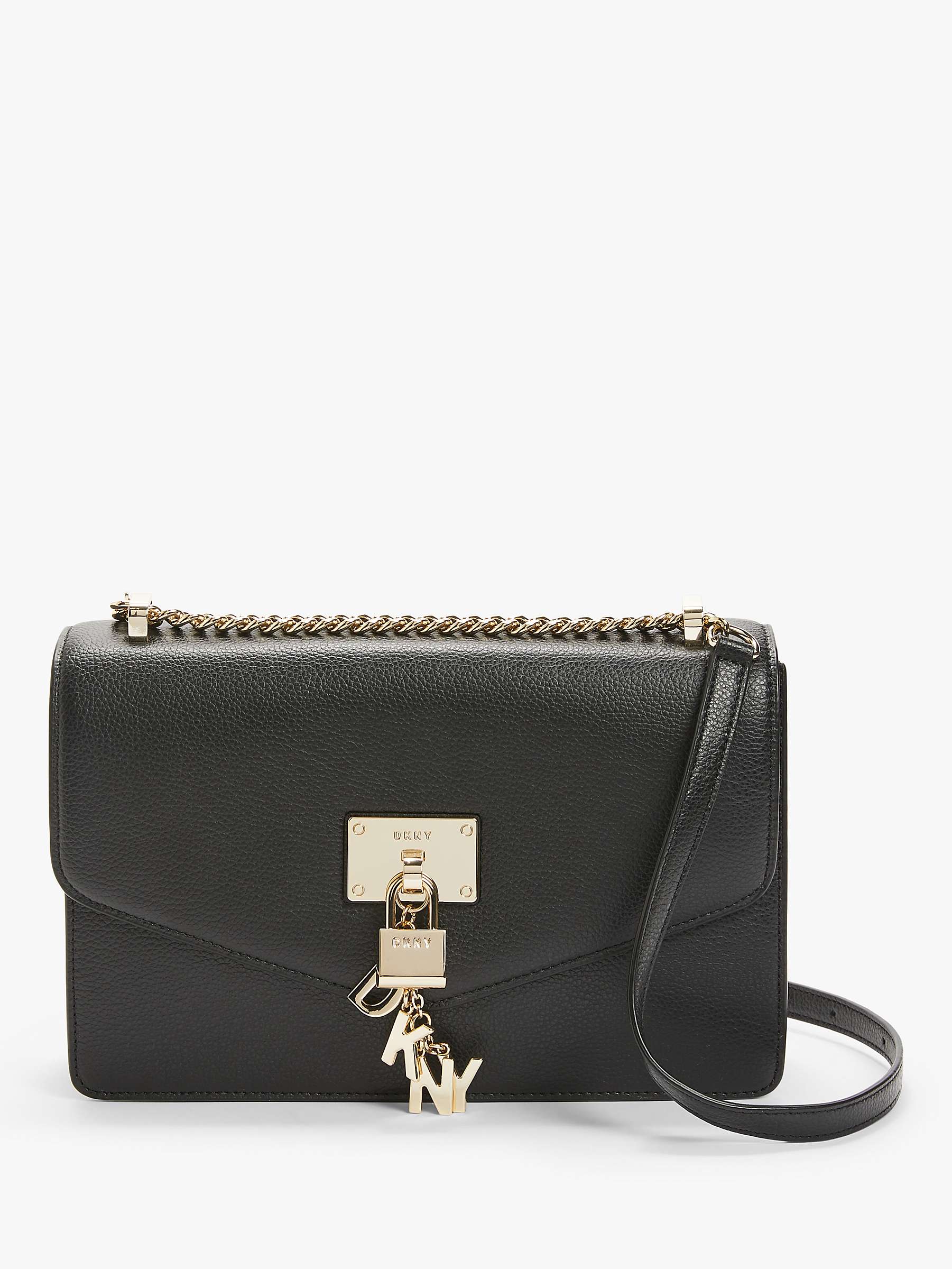 Buy DKNY Elissa Large Leather Shoulder Bag Online at johnlewis.com