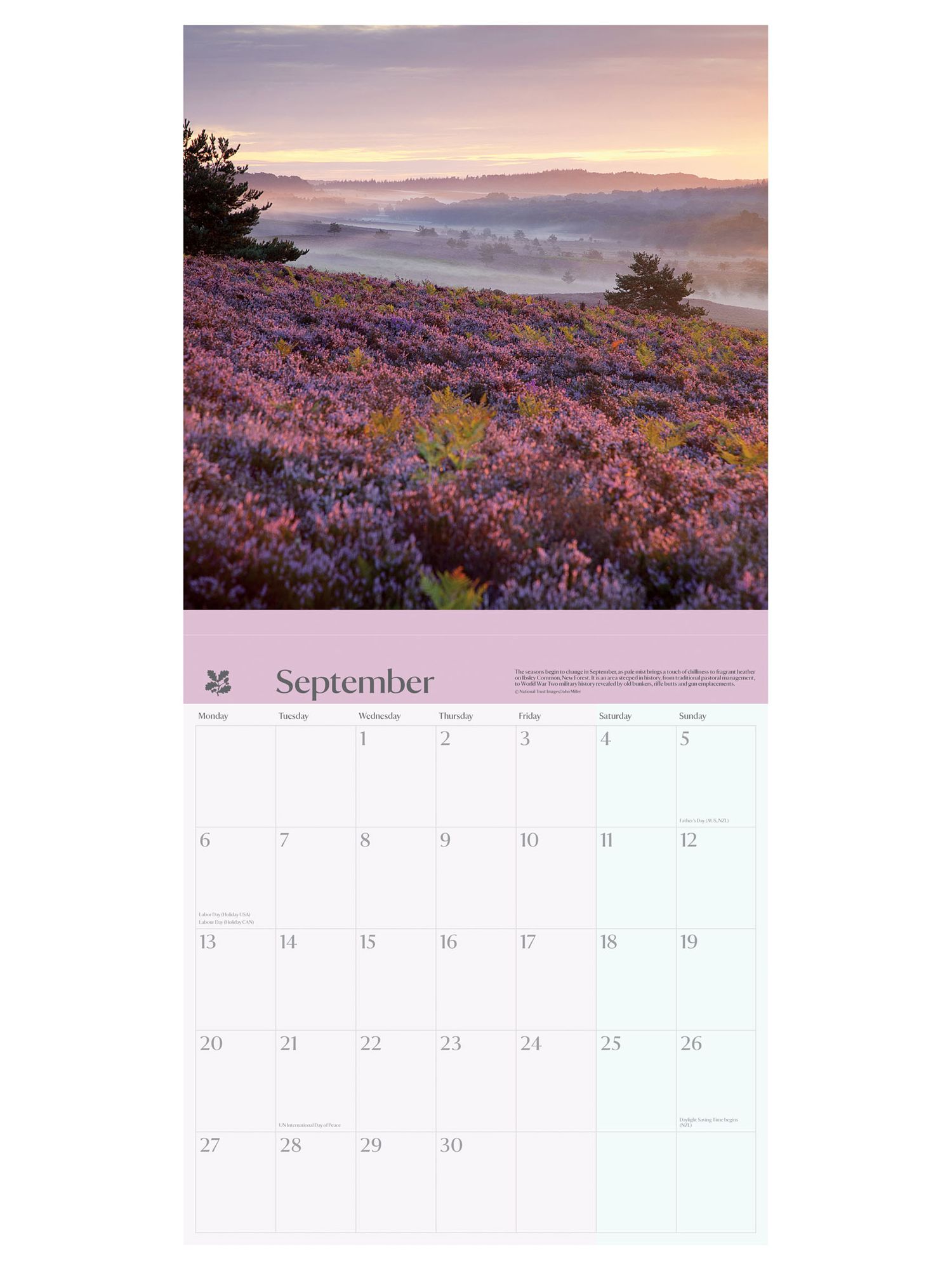National Trust Square Seasons Calendar 2021