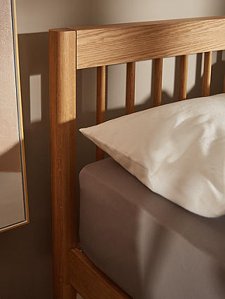 John Lewis Spindle Bed Frame, Double, Oak