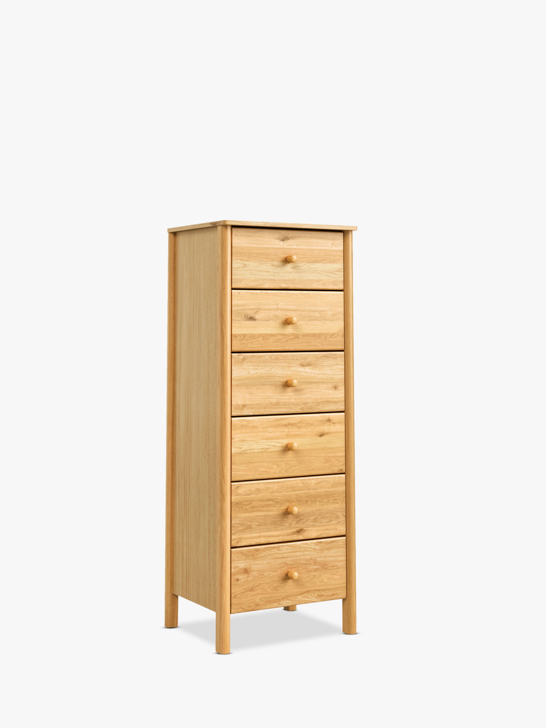 Photo of John lewis spindle 6 drawer tallboy chest