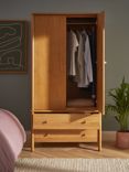 John Lewis & Partners Spindle Double Wardrobe with 2 Drawers