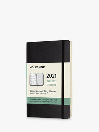 Moleskine Pocket Softcover Diary 2021, Black