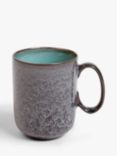 John Lewis Reactive Glaze Stoneware Mugs, 320ml, Set of 2, Green
