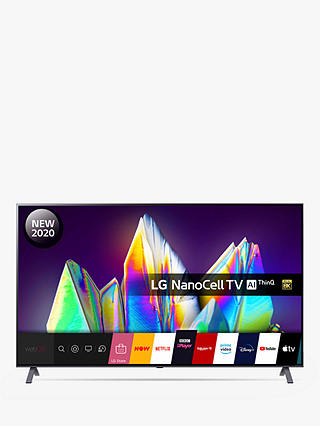 LG 65NANO996NA (2020) LED HDR NanoCell 8K Ultra HD Smart TV, 65 inch with Freeview HD/Freesat HD & Dolby Atmos, Dark Silver