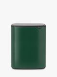 Brabantia Bo Recycling Touch Bin, 2x 30L, Pine Green