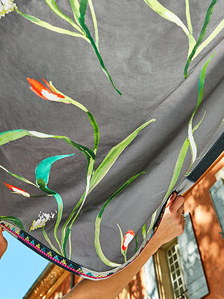 Harlequin Saona Furnishing Fabric, Kiwi/Charcoal