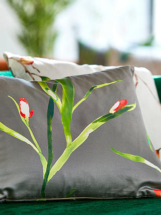 Harlequin Saona Furnishing Fabric, Kiwi/Charcoal