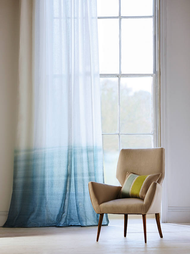 Harlequin Tranquil Voile Fabric, Sky/Chalk