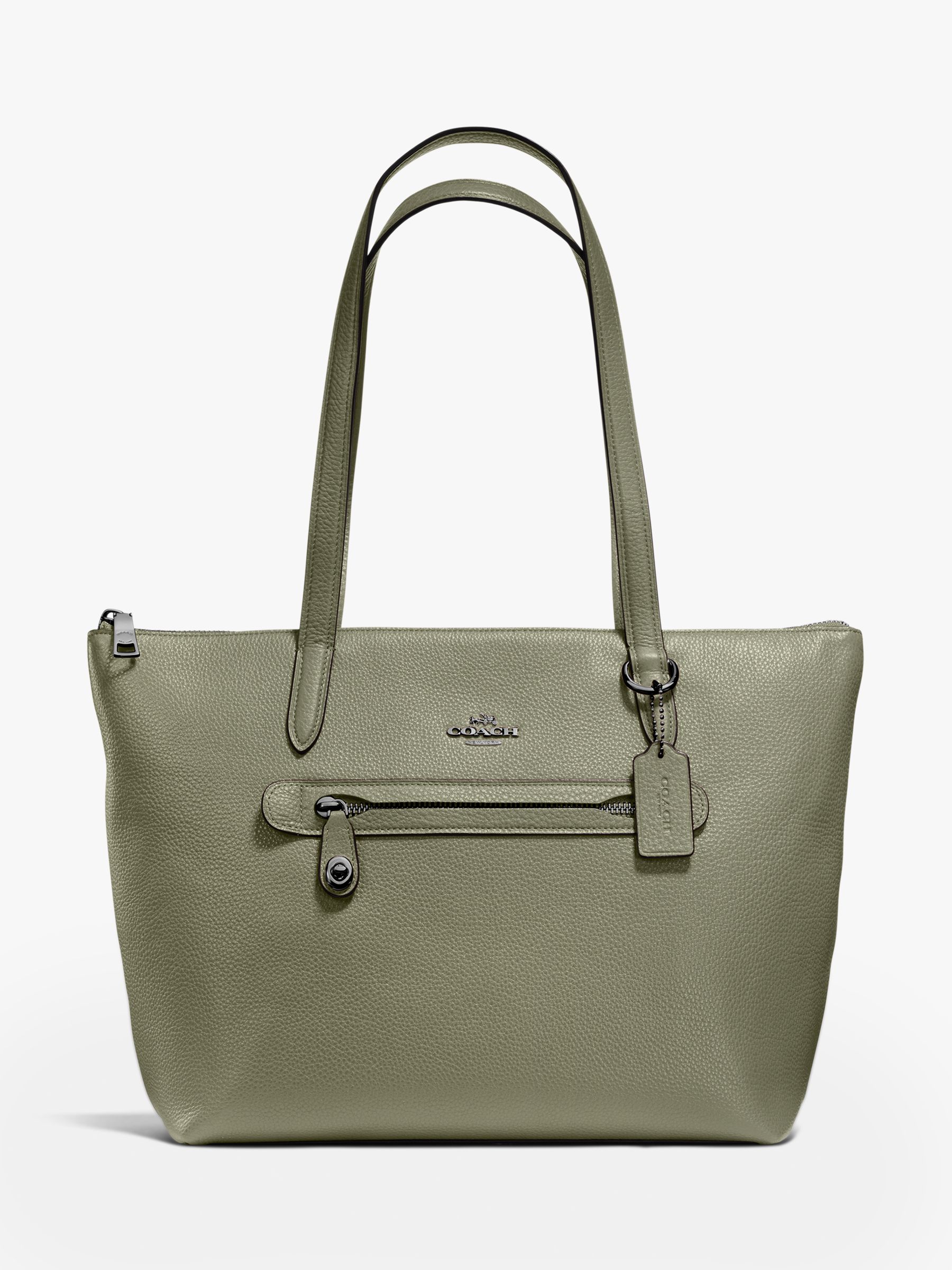 Coach Taylor Leather Zip Top Tote Bag