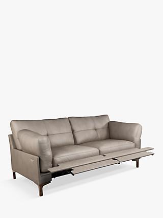 John Lewis Java II Motion Medium 2 Seater Leather Sofa with Footrest Mechanism, Dark Leg