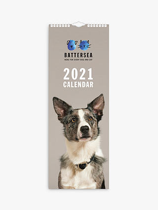 Battersea Dogs & Cats Home Slim Calendar 2021