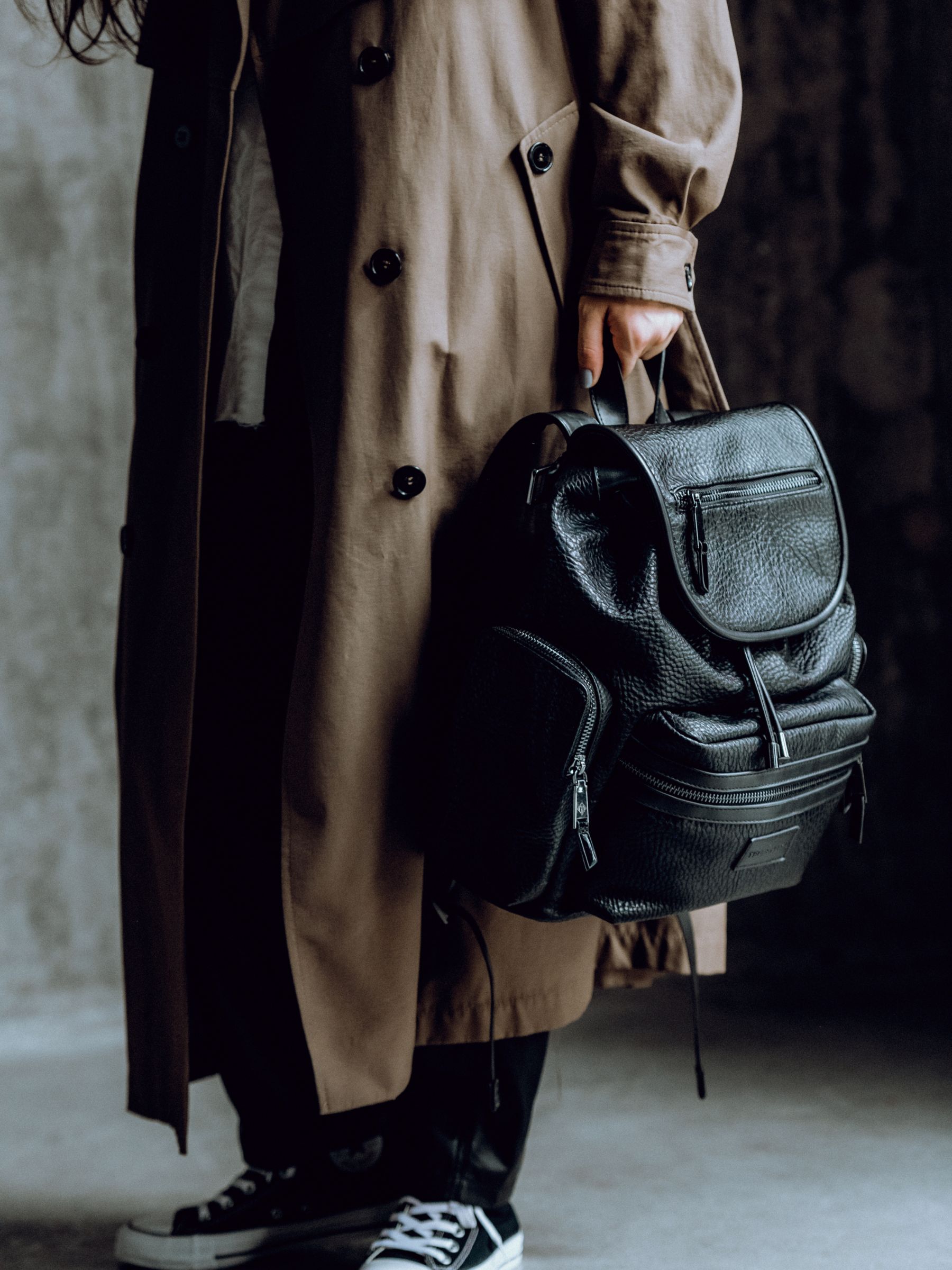 Kaspar knapsack black new arrivals