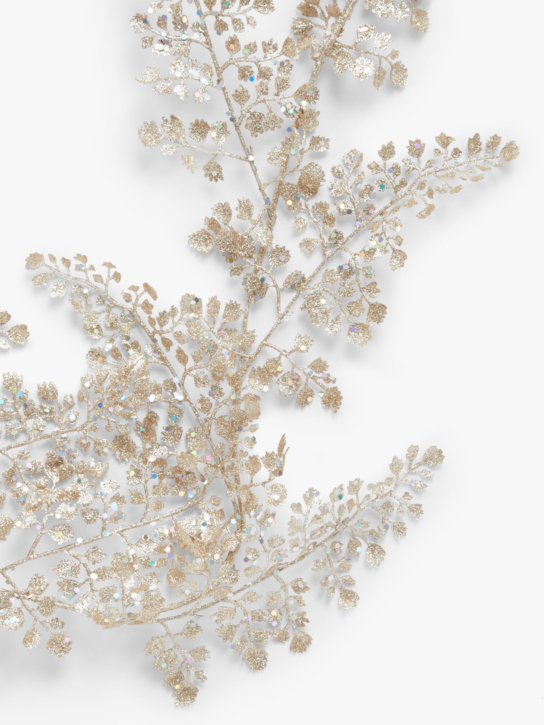 John Lewis & Partners Renaissance Maidenhair Garland, Gold at John ...