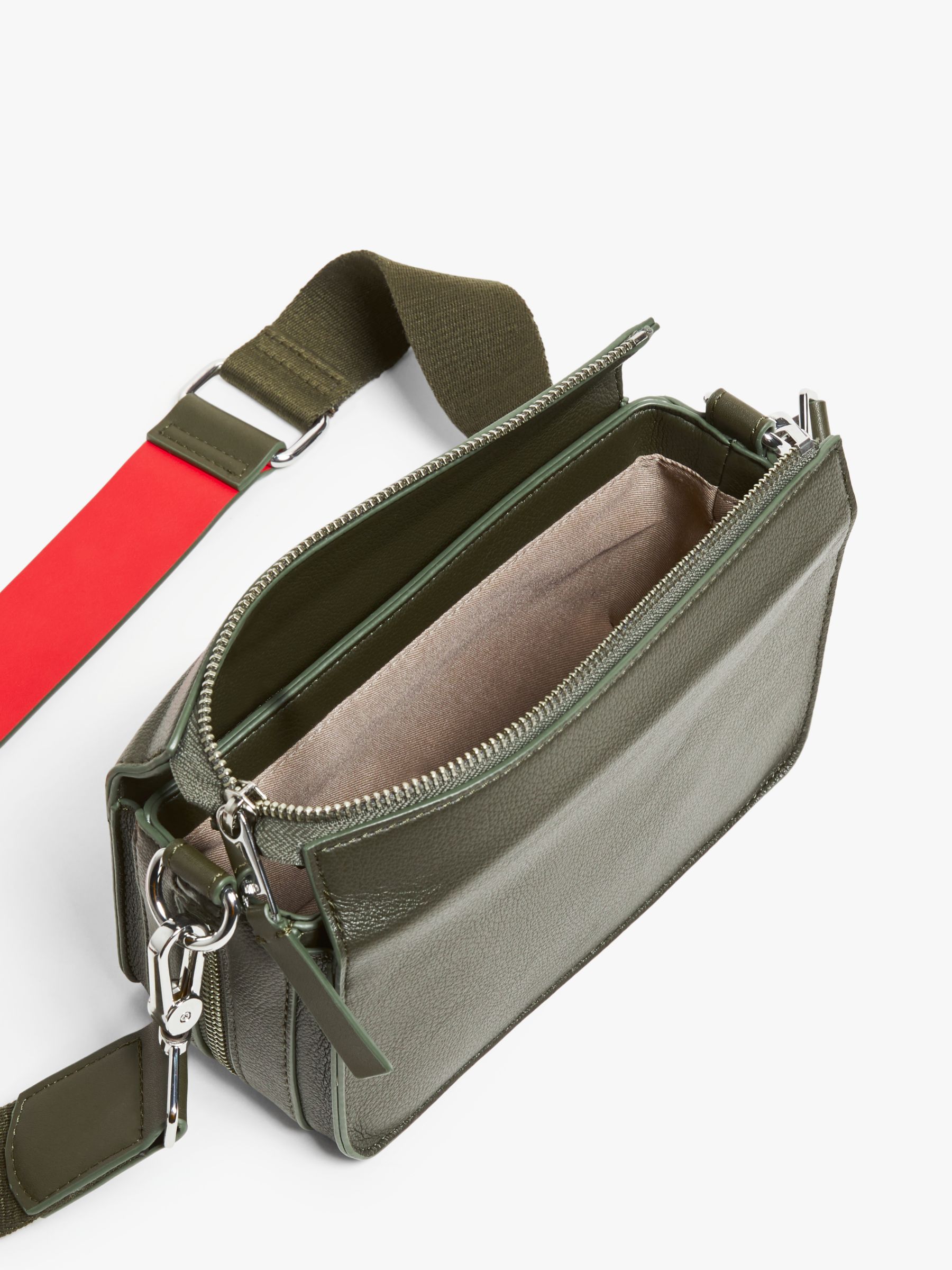 Kin Camera Cross Body Bag, Green at John Lewis & Partners