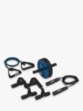SPRI Ab Wheel, Jump Rope, Resistance Tube & Push Up Bars Home Gym Kit