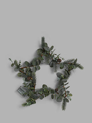 John Lewis & Partners Impressionism Pre-Lit Star Wreath