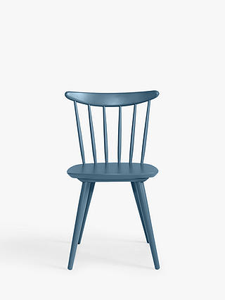 ANYDAY John Lewis & Partners Spindle Dining Chair, Set of 2, Blue, FSC-Certified (Beech Wood)