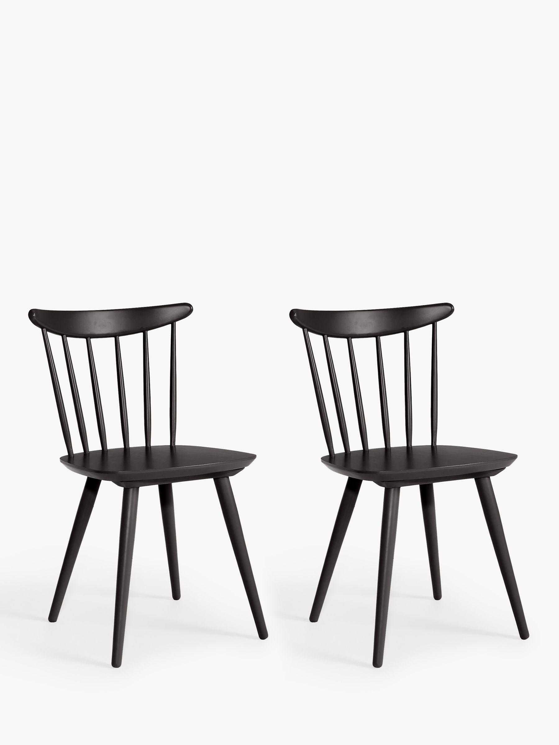 Black Wood Dining Chairs John Lewis, Black Wooden Dining Chairs With Arms