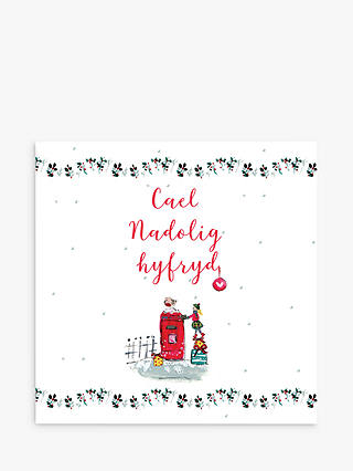 Laura Sherratt Designs Lovely Christmas Welsh Christmas Card