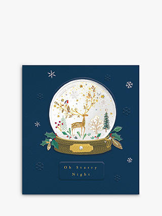 The Proper Mail Company Deer in Snowglobe Christmas Card