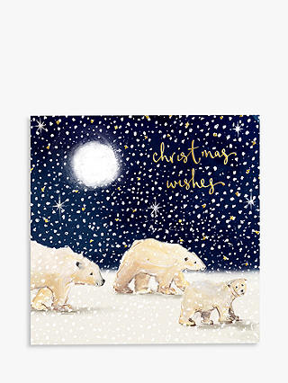 Louise Mulgrew Designs Bears Christmas Wishes Christmas Card