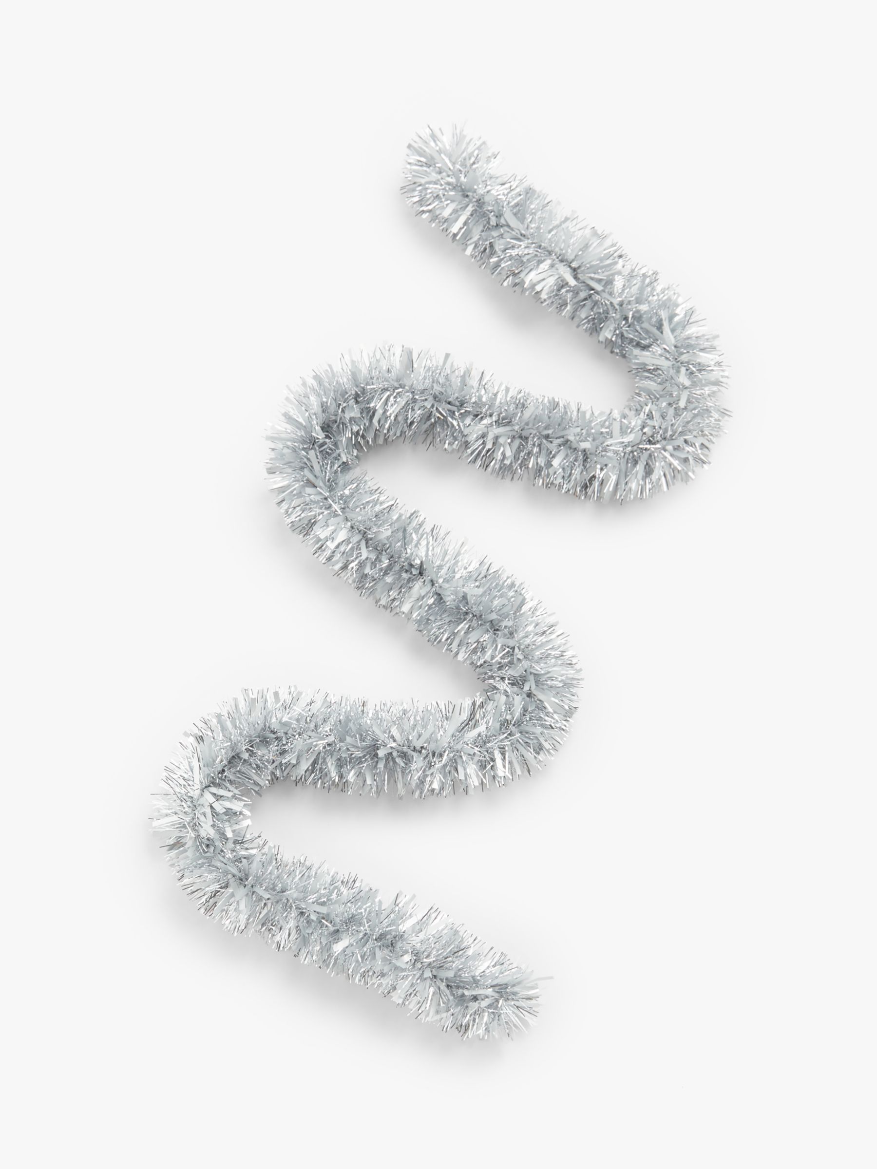 John Lewis & Partners Chunky Tinsel, Silver