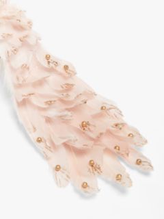 John Lewis & Partners Renaissance Peacock Figure with Pearls, Pink