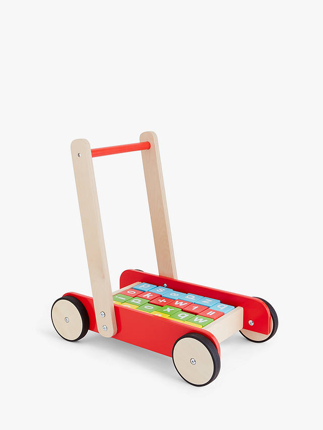 Wooden Baby Walker And Bricks, Are Wooden Baby Walkers Safe