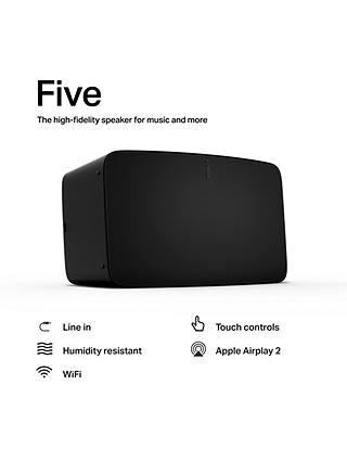 Sonos Five Smart Speaker, Black