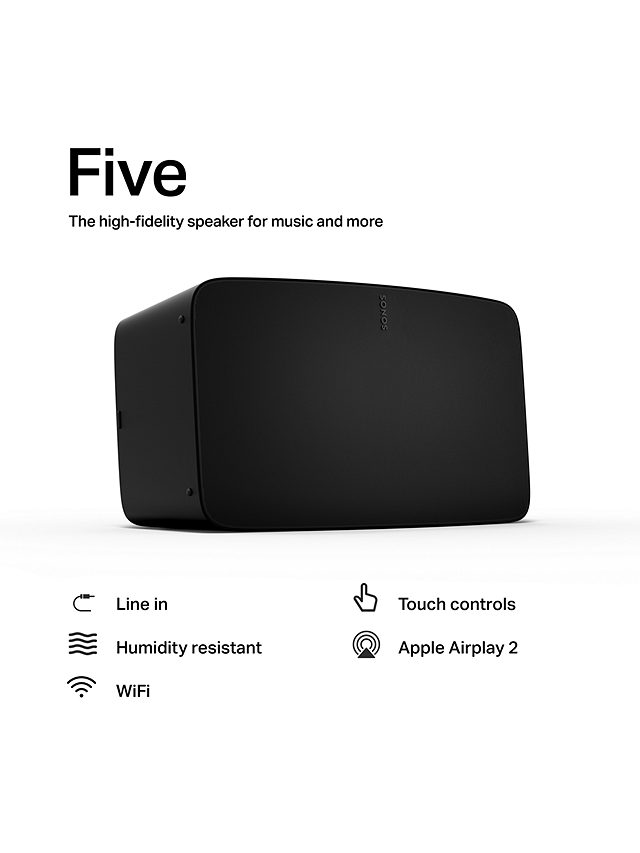 Sonos Five Smart Speaker, Black