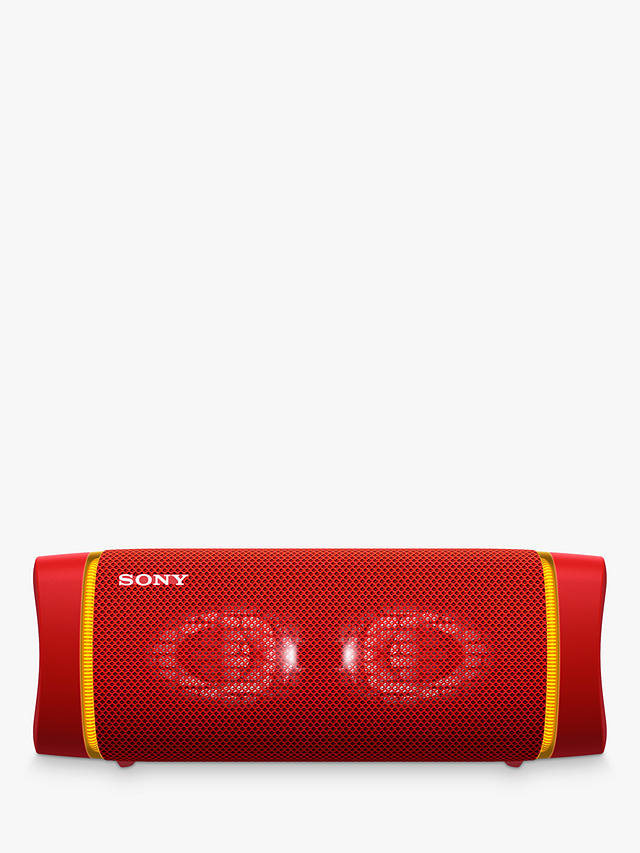 Sony SRS-XB33 Extra Bass Waterproof Bluetooth NFC Portable Speaker with Line Lighting, Red