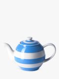 Cornishware Betty Striped Small Teapot, 500ml, Blue/White